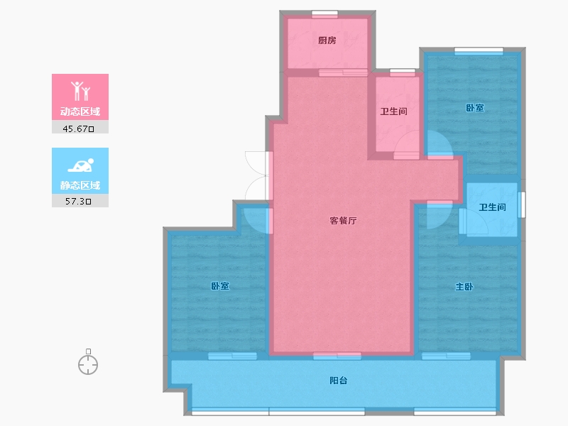 河南省-许昌市-高可·名门世家-91.45-户型库-动静分区