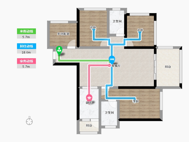 广东省-湛江市-达智华府-93.90-户型库-动静线