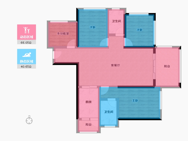 广东省-湛江市-达智华府-93.90-户型库-动静分区