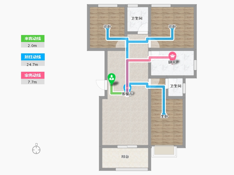 河南省-许昌市-荣城尚府-98.41-户型库-动静线