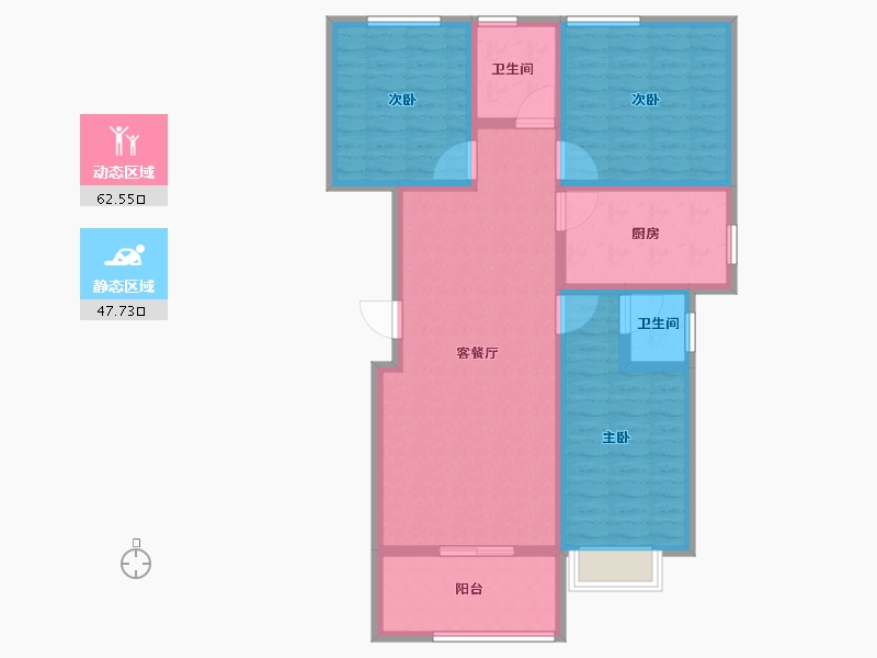 河南省-许昌市-荣城尚府-98.41-户型库-动静分区