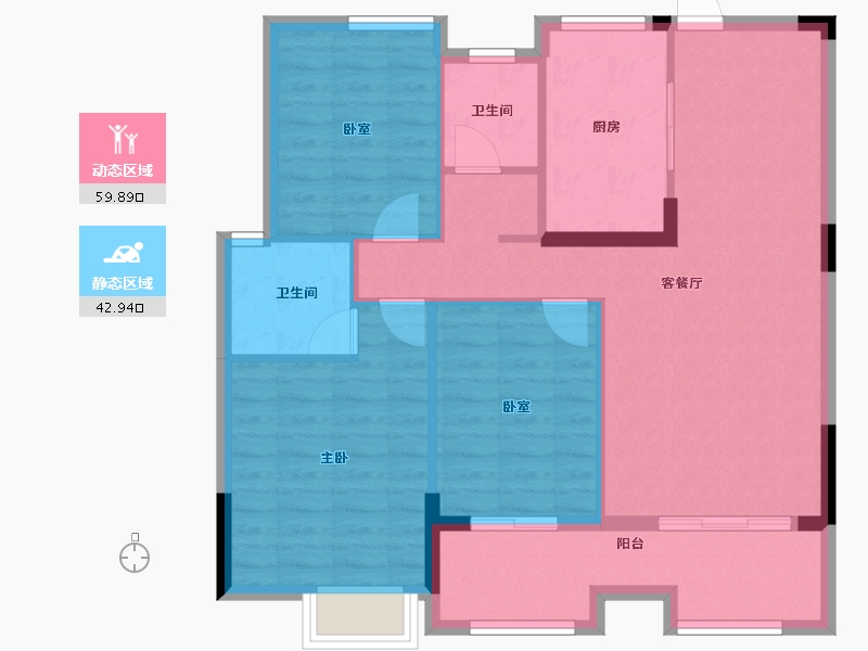 安徽省-蚌埠市-融昊外滩-93.16-户型库-动静分区