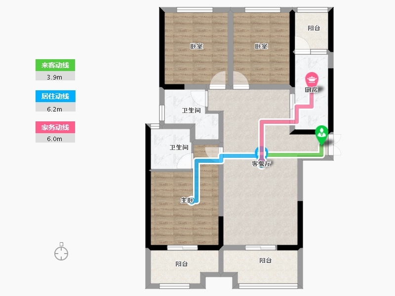 陕西省-汉中市-漢江首府-99.70-户型库-动静线