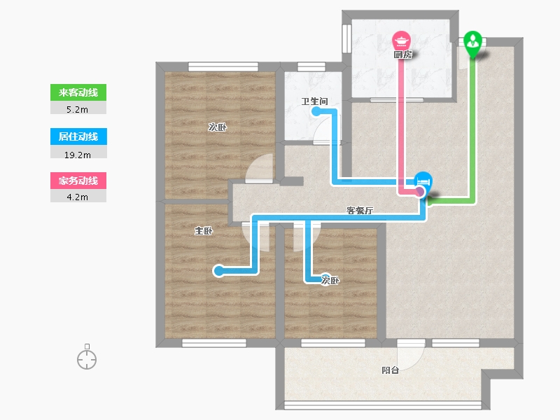 山东省-日照市-山海大象和悦万家-84.81-户型库-动静线