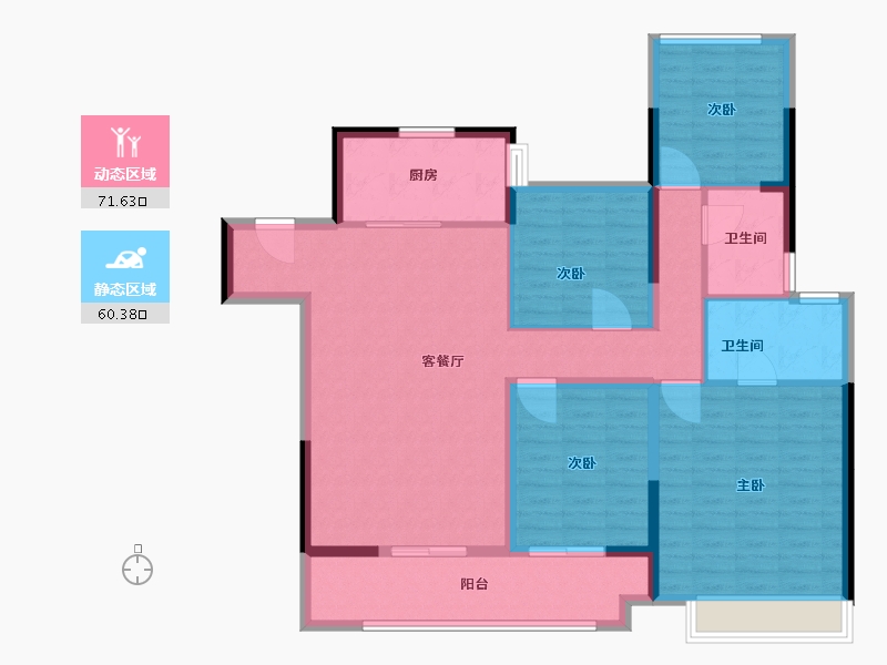 江苏省-南京市-景瑞熙棠府-119.00-户型库-动静分区