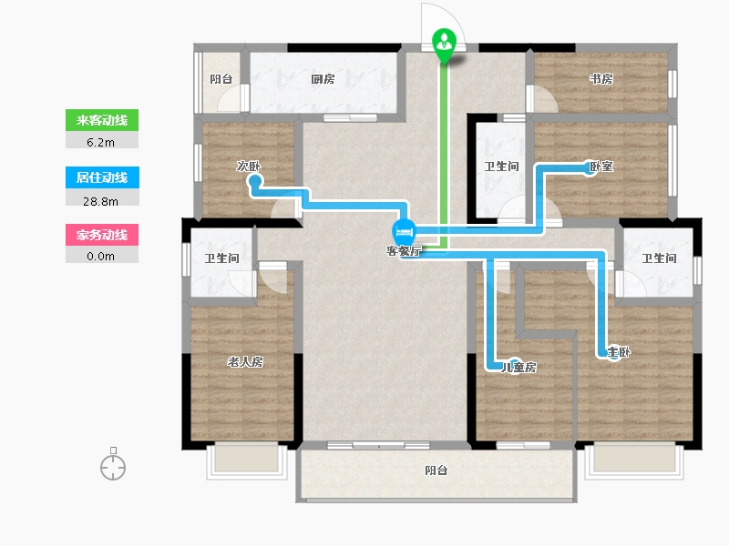 广西壮族自治区-玉林市-玉开东城经典-149.21-户型库-动静线