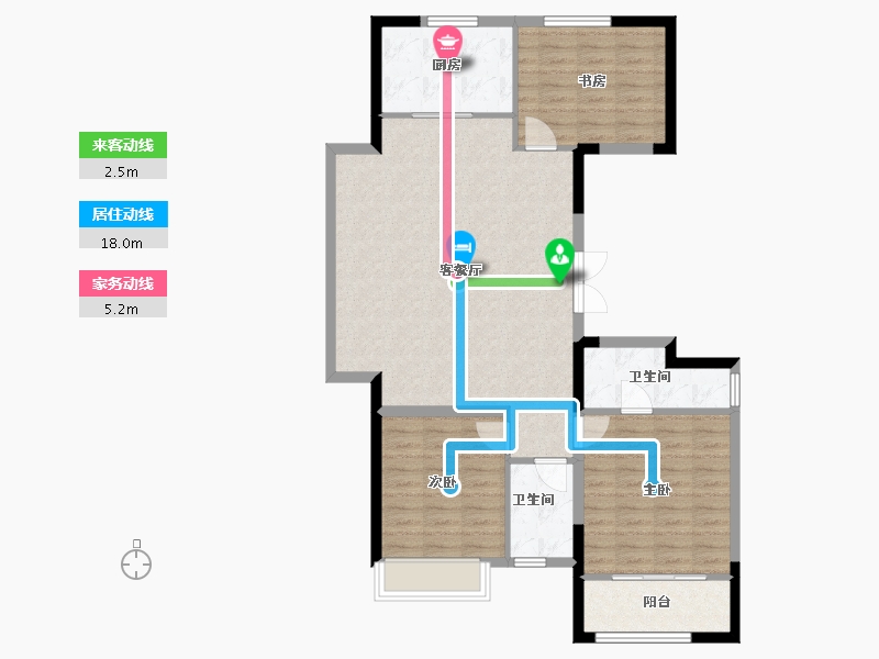 河北省-秦皇岛市-秦皇皓月城-98.53-户型库-动静线