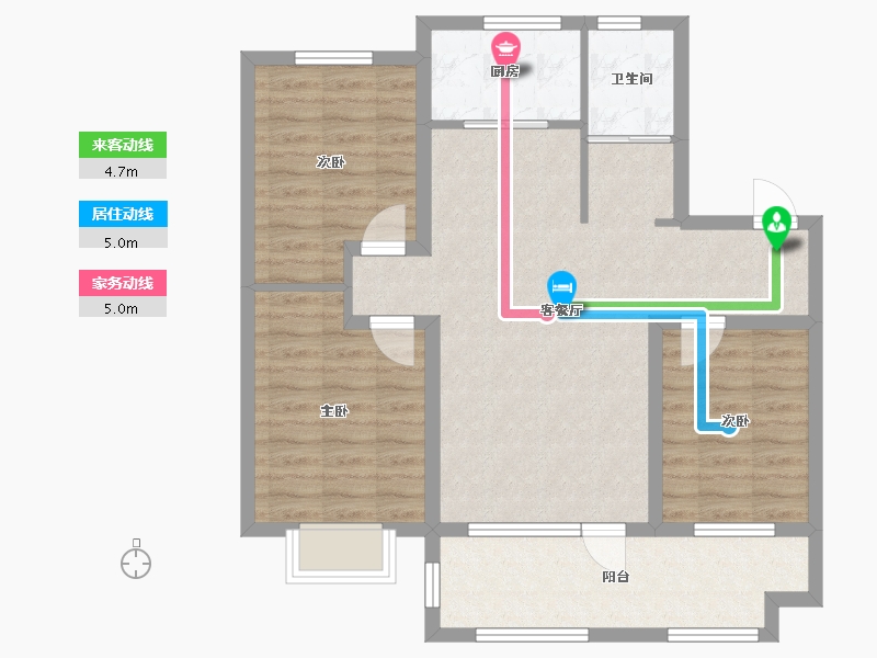 山东省-日照市-高新颐和学府-83.32-户型库-动静线