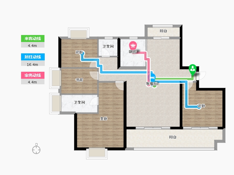 福建省-莆田市-永鸿国际文化城-127.52-户型库-动静线