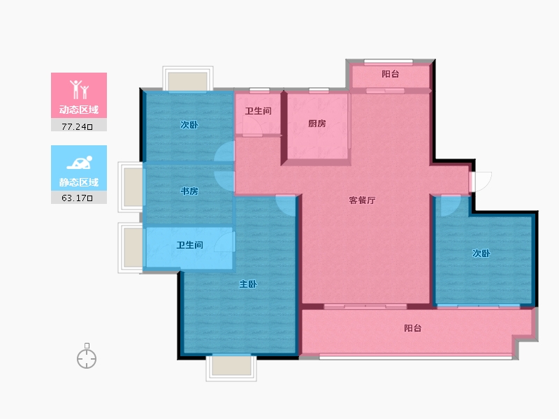 福建省-莆田市-永鸿国际文化城-127.52-户型库-动静分区