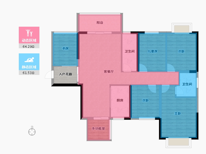 广西壮族自治区-玉林市-玉开东城经典-117.47-户型库-动静分区