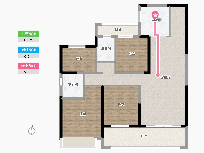 安徽省-宿州市-翡翠悦府-106.40-户型库-动静线