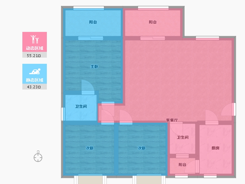 四川省-德阳市-御锦坊-90.05-户型库-动静分区