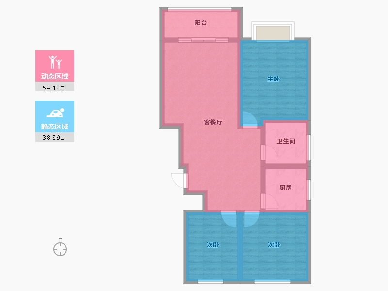 河北省-邯郸市-龙山华府-96.00-户型库-动静分区