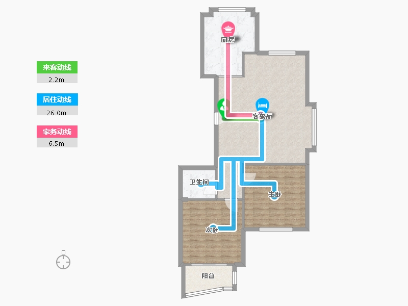 浙江省-温州市-康锦公寓-87.00-户型库-动静线