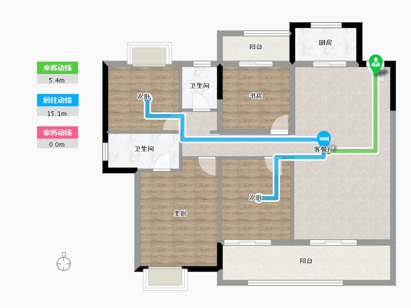 福建省-莆田市-滨海南城府-113.00-户型库-动静线