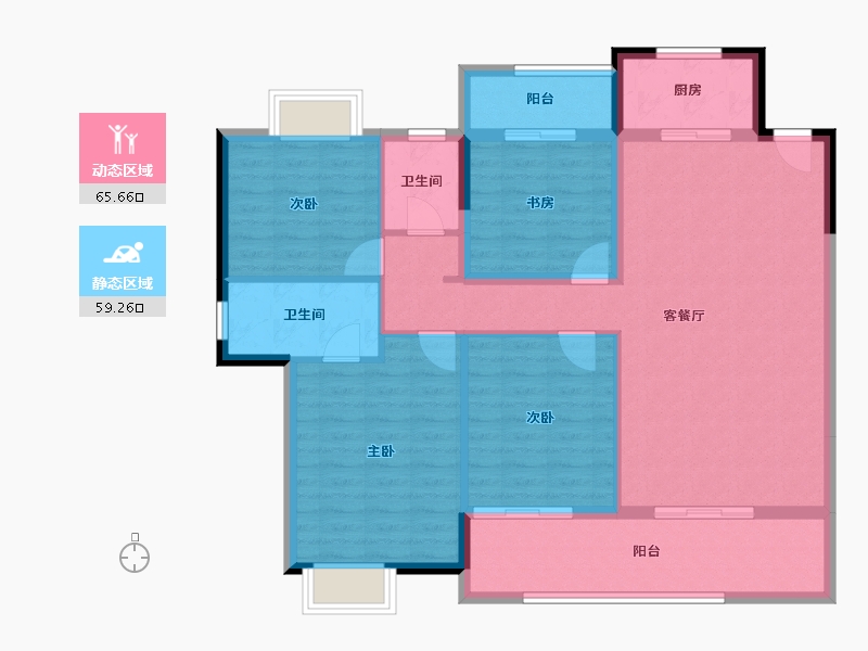 福建省-莆田市-滨海南城府-113.00-户型库-动静分区