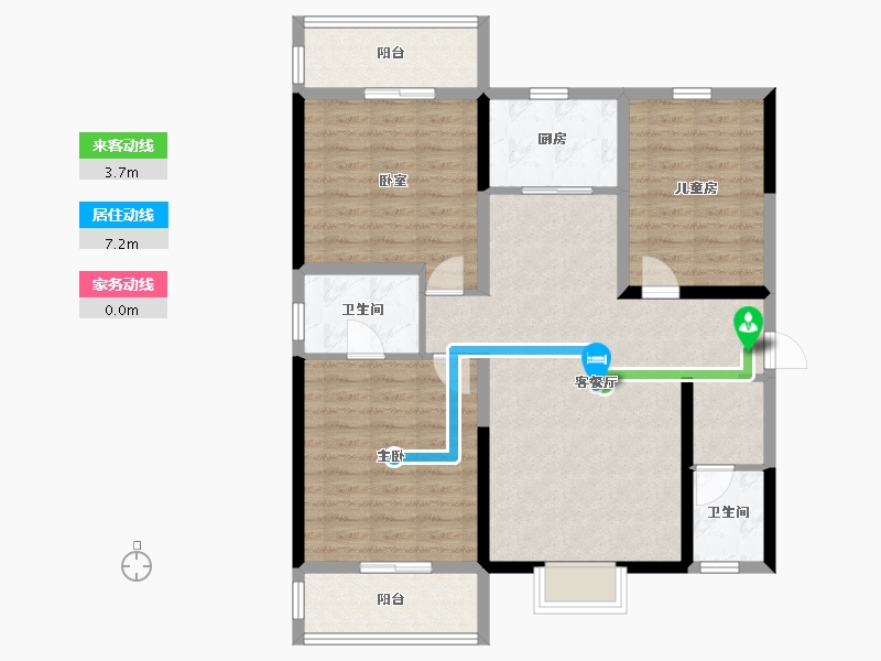 陕西省-铜川市-上河郡-99.03-户型库-动静线