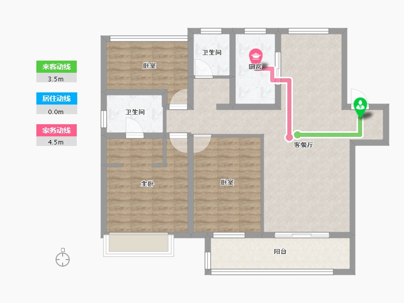 安徽省-宿州市-翔茂悦·府-96.00-户型库-动静线