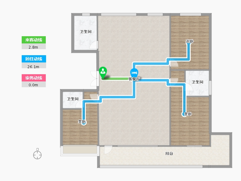 吉林省-辽源市-东丰·南湖一号南区-184.02-户型库-动静线