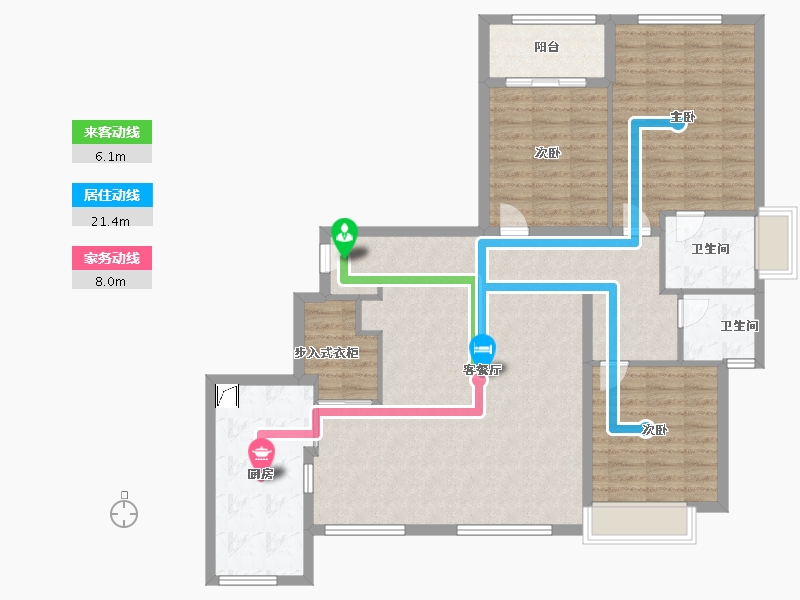 福建省-泉州市-阳光城·丽兹公馆-120.00-户型库-动静线