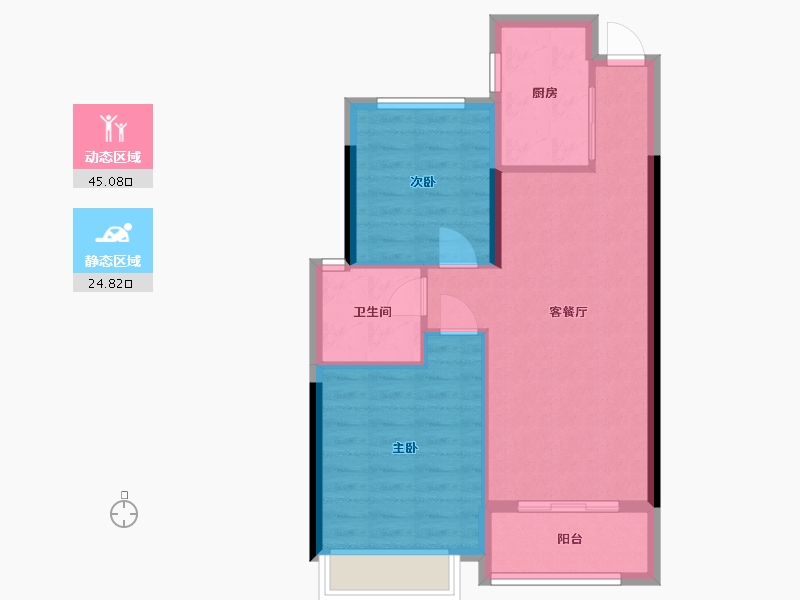 浙江省-温州市-和璟雅苑-63.00-户型库-动静分区