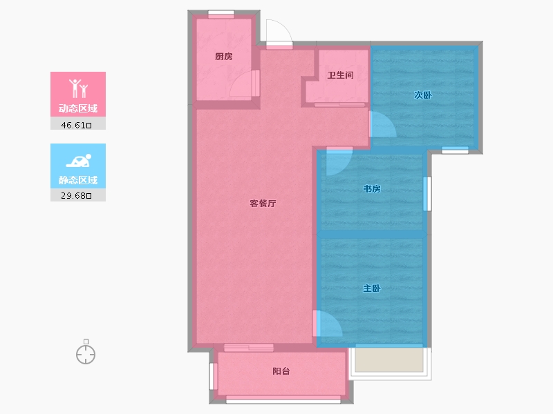 河北省-邢台市-中旭开元府-67.49-户型库-动静分区