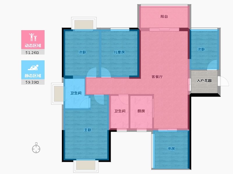 广西壮族自治区-玉林市-玉开东城经典-103.24-户型库-动静分区