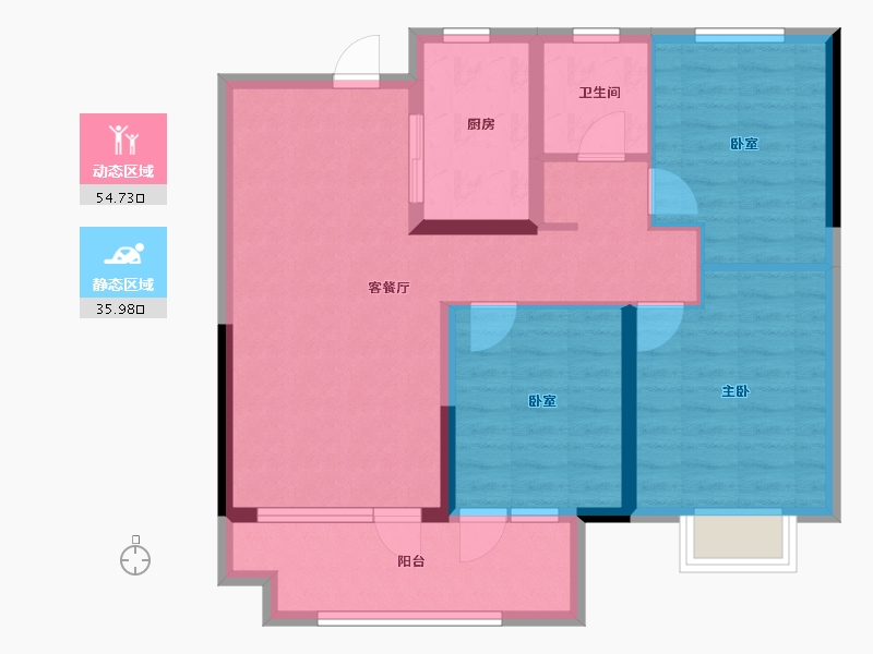 山东省-日照市-金科集美万象-80.80-户型库-动静分区