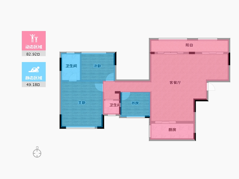 河南省-南阳市-拓丰美泉尊府-120.00-户型库-动静分区