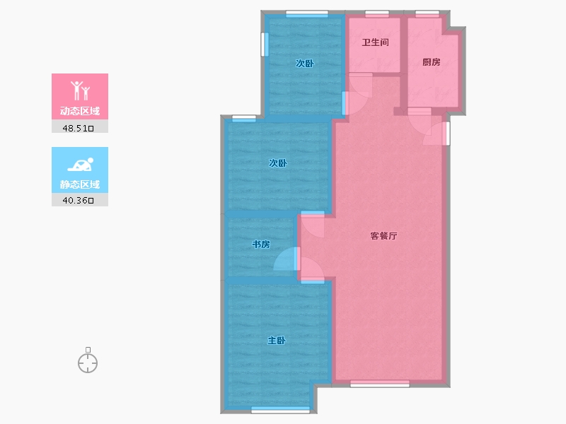 浙江省-湖州市-佳源·奚塘景城-80.00-户型库-动静分区