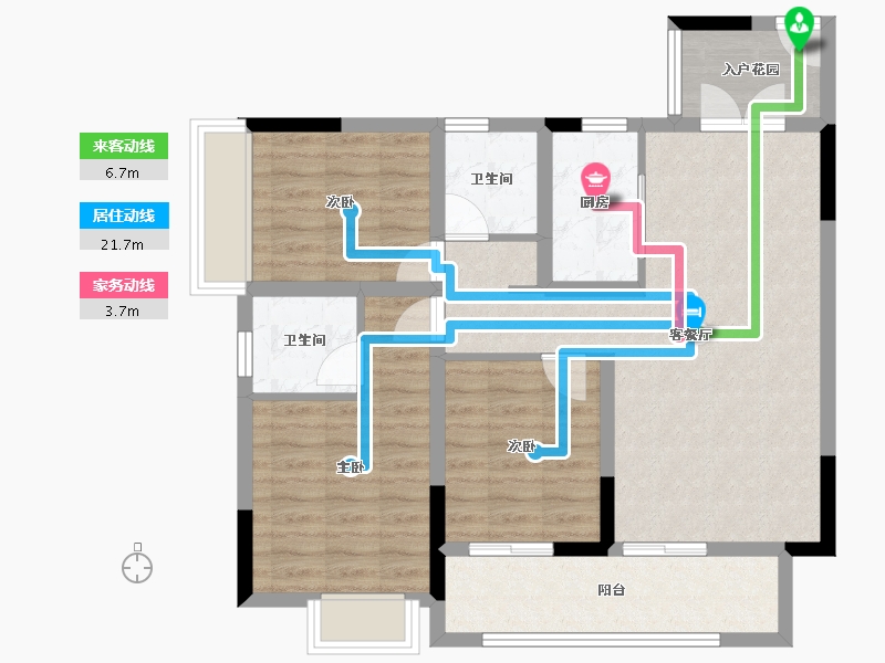 四川省-资阳市-紫金台-106.00-户型库-动静线