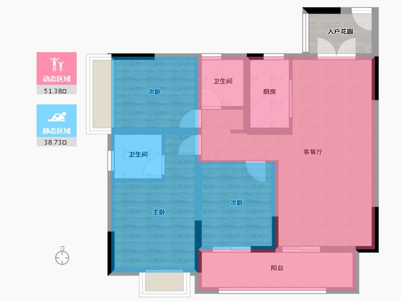 四川省-资阳市-紫金台-106.00-户型库-动静分区