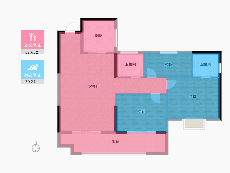 福建省-莆田市-永鸿国际文化城-93.17-户型库-动静分区