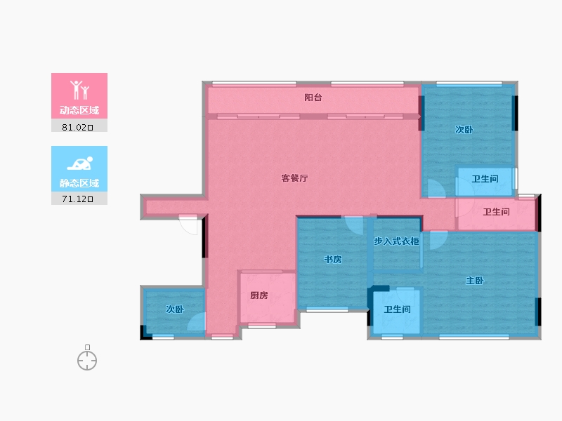 河南省-南阳市-拓丰美泉尊府-139.05-户型库-动静分区