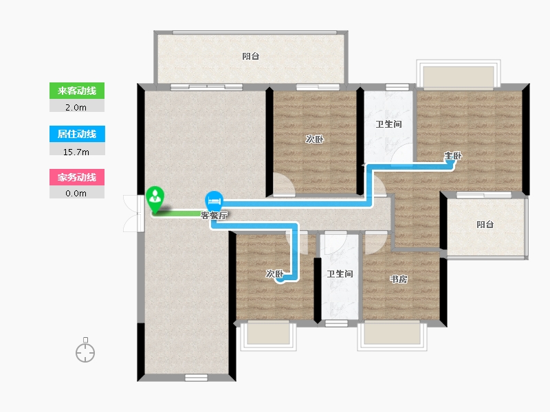 广西壮族自治区-钦州市-松宇时代城-122.00-户型库-动静线