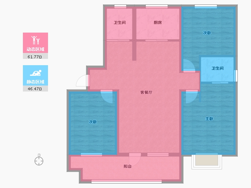 山东省-日照市-高新颐和学府-96.45-户型库-动静分区