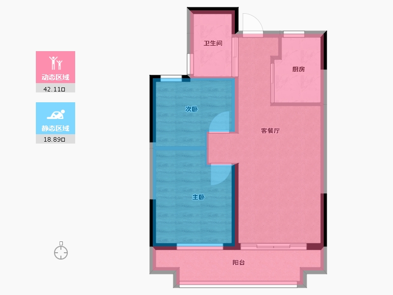 广西壮族自治区-北海市-融创海映兰屿-54.03-户型库-动静分区