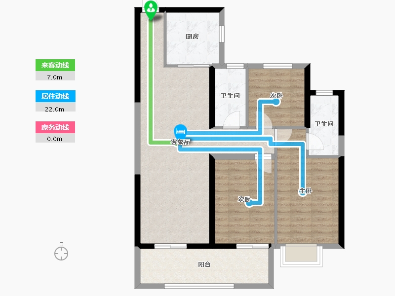 福建省-莆田市-永鸿国际文化城-90.47-户型库-动静线