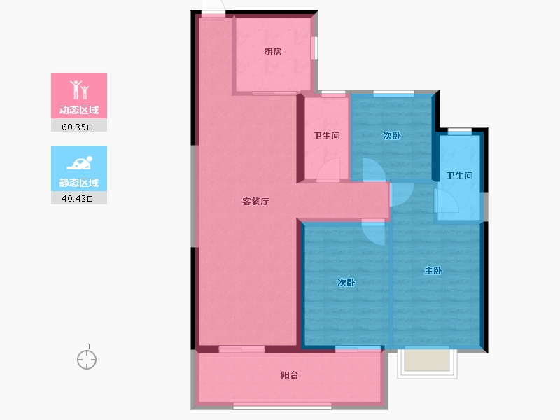 福建省-莆田市-永鸿国际文化城-90.47-户型库-动静分区