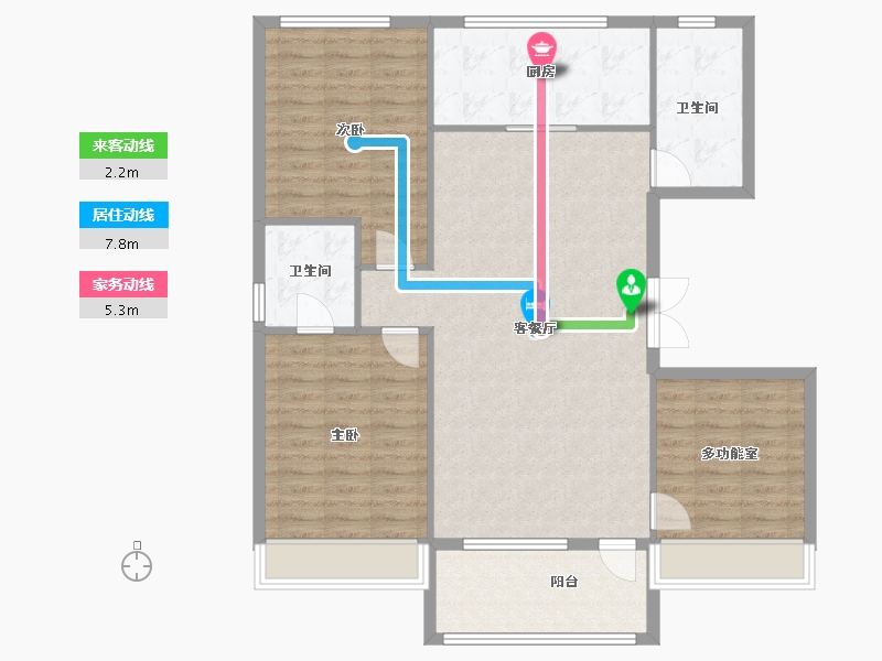 吉林省-辽源市-东丰·南湖一号南区-110.03-户型库-动静线