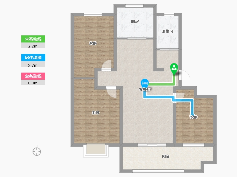 山东省-日照市-德瑞水岸华庭-103.66-户型库-动静线