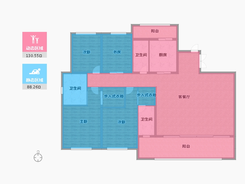 江西省-赣州市-章江回弯-200.68-户型库-动静分区