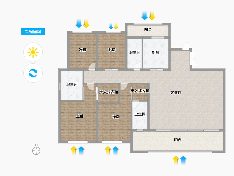 江西省-赣州市-章江回弯-200.68-户型库-采光通风