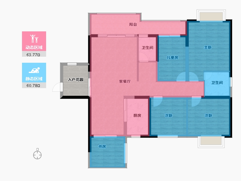 广西壮族自治区-玉林市-玉开东城经典-118.03-户型库-动静分区