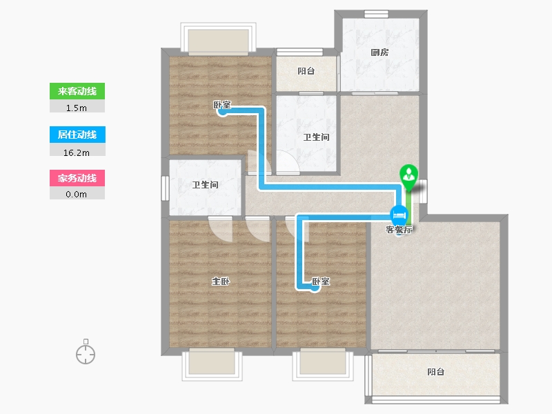 江苏省-苏州市-花苑新村-110.00-户型库-动静线