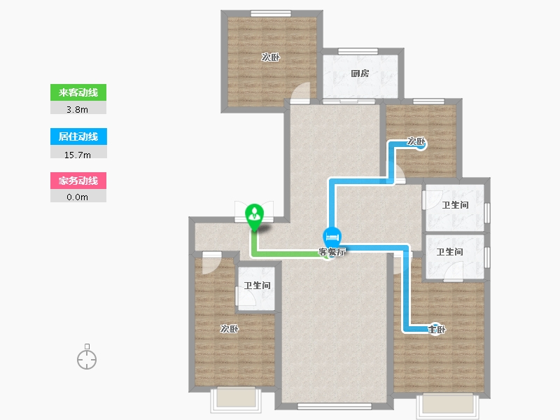 河北省-承德市-禧悦天著-128.06-户型库-动静线