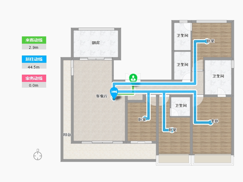 山东省-泰安市-西湖龙胤-159.54-户型库-动静线