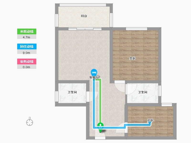 江西省-抚州市-南城盛世国际小区-70.00-户型库-动静线