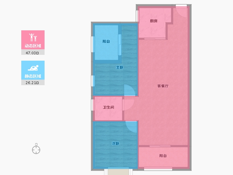 福建省-漳州市-漳州大唐世家-84.00-户型库-动静分区